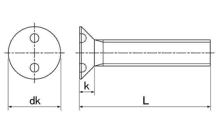 TRFツーホール・皿小ねじ 12.0 4.0