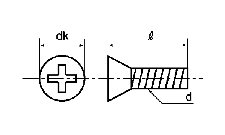 ポリカーボネート(+)皿小ねじ 8.0 5.0