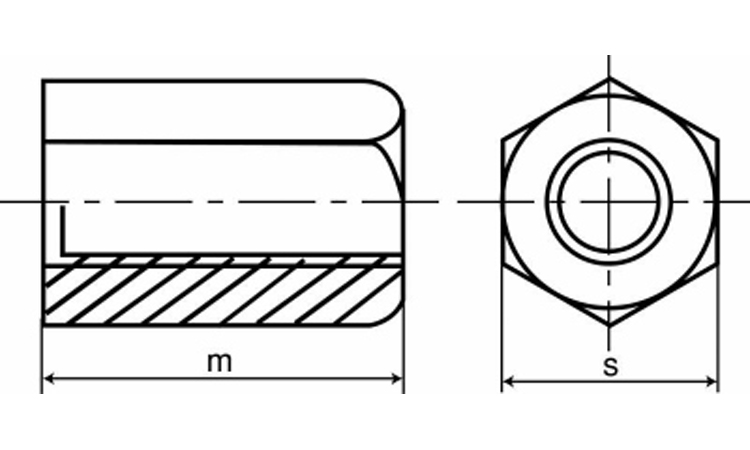 30割台形ナット(DL(左ねじ 12.0