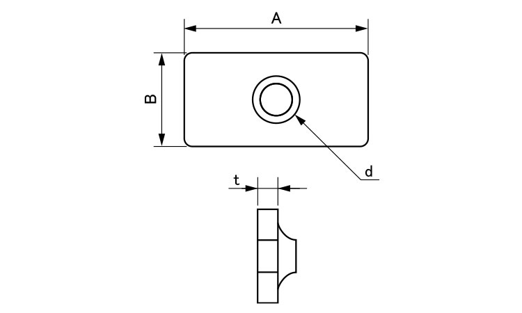 ABCパーツ(四角ナット