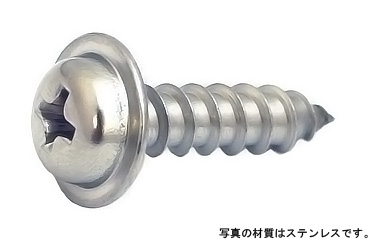 十字穴付(+)Aナベタッピングネジ(ワッシャーヘッド