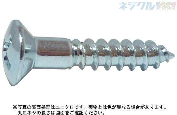 (+)丸皿木ねじ
